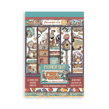 Load image into Gallery viewer, Stamperia - A5 Washi Pad - Furry Friends 2. Includes 8 Sheets. Available at Embellish Away located in Bowmanville Ontario Canada.
