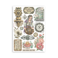 Load image into Gallery viewer, Stamperia - A5 Washi Pad - Gardens of Time. Includes 8 Sheets. Available at Embellish Away located in Bowmanville Ontario Canada.
