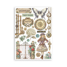 Load image into Gallery viewer, Stamperia - A5 Washi Pad - Gardens of Time. Includes 8 Sheets. Available at Embellish Away located in Bowmanville Ontario Canada.
