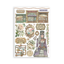 Load image into Gallery viewer, Stamperia - A5 Washi Pad - Gardens of Time. Includes 8 Sheets. Available at Embellish Away located in Bowmanville Ontario Canada.
