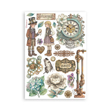 Load image into Gallery viewer, Stamperia - A5 Washi Pad - Gardens of Time. Includes 8 Sheets. Available at Embellish Away located in Bowmanville Ontario Canada.
