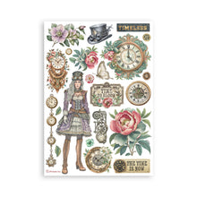Load image into Gallery viewer, Stamperia - A5 Washi Pad - Gardens of Time. Includes 8 Sheets. Available at Embellish Away located in Bowmanville Ontario Canada.
