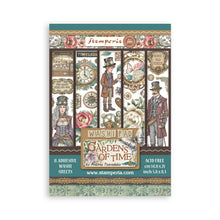 Load image into Gallery viewer, Stamperia - A5 Washi Pad - Gardens of Time. Includes 8 Sheets. Available at Embellish Away located in Bowmanville Ontario Canada.
