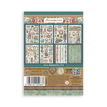 Load image into Gallery viewer, Stamperia - A5 Washi Pad - Gardens of Time. Includes 8 Sheets. Available at Embellish Away located in Bowmanville Ontario Canada.
