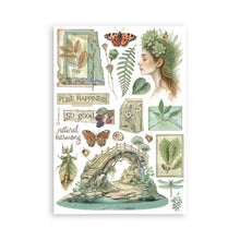 गैलरी व्यूवर में इमेज लोड करें, Stamperia - A5 Washi Pad - Herbarium Silvae. Includes 8 Sheets. Available at Embellish Away located in Bowmanville Ontario Canada.
