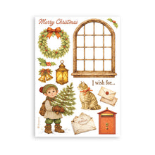 Load image into Gallery viewer, Stamperia - A5 Washi Pad - Silent Night. Includes 8 Sheets. Available at Embellish Away located in Bowmanville Ontario Canada.
