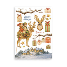 Load image into Gallery viewer, Stamperia - A5 Washi Pad - Silent Night. Includes 8 Sheets. Available at Embellish Away located in Bowmanville Ontario Canada.
