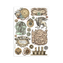 Load image into Gallery viewer, Stamperia - A5 Washi Pad - 8/Pkg - Sir Vagabond In Fantasy World. The washi album is printed on 8 sheets of translucent washi paper, which is easy to cut. It works best on light surfaces. Available at Embellish Away located in Bowmanville Ontario Canada.
