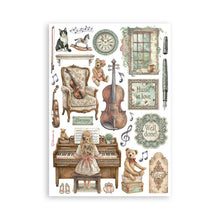 Cargar imagen en el visor de la galería, Stamperia - A5 Washi Pad - Symphony. Includes 8 Sheets. Available at Embellish Away located in Bowmanville Ontario Canada.
