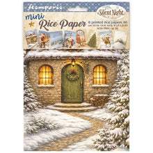Load image into Gallery viewer, Stamperia - A6 Mini Rice Paper - 8/Sheets - Silent Night. Available at Embellish Away located in Bowmanville Ontario Canada.
