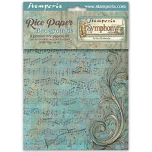 Cargar imagen en el visor de la galería, Stamperia - A6 Rice Paper Backgrounds Selection - 8/Sheets - Symphony. Available at Embellish Away located in Bowmanville Ontario Canada.
