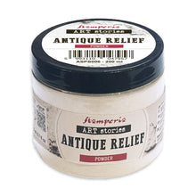 Charger l'image dans la galerie, Stamperia - Art Stories - Antique Relief Powder - 200ml. For adding dimension and character. Available at Embellish Away in Bowmanville Ontario Canada.
