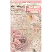 Charger l'image dans la galerie, Stamperia - Assorted Rice Paper Backgrounds A6 - 8/Sheets - Shabby Rose. Rice papers are wafer thin and can be used for wrapping, decoupage, painting, molding and are perfect for mixed media projects and other paper crafts. Available at Embellish Away located in Bowmanville Ontario Canada.
