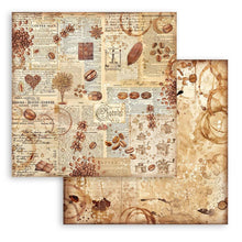Load image into Gallery viewer, Stamperia - Backgrounds Double-Sided Paper Pad 8"X8" - 10/Pkg - Coffee And Chocolate. All you need for scrapbooking! This package contains ten 8x8 inch sheets of double-sided paper, each in different designs. Acid free. Available at Embellish Away located in Bowmanville Ontario Canada.
