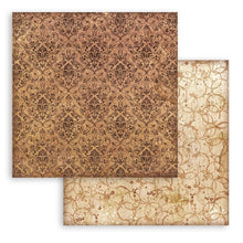 Load image into Gallery viewer, Stamperia - Backgrounds Double-Sided Paper Pad 8"X8" - 10/Pkg - Coffee And Chocolate. All you need for scrapbooking! This package contains ten 8x8 inch sheets of double-sided paper, each in different designs. Acid free. Available at Embellish Away located in Bowmanville Ontario Canada.
