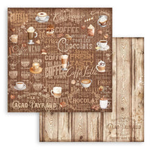 Load image into Gallery viewer, Stamperia - Backgrounds Double-Sided Paper Pad 8"X8" - 10/Pkg - Coffee And Chocolate. All you need for scrapbooking! This package contains ten 8x8 inch sheets of double-sided paper, each in different designs. Acid free. Available at Embellish Away located in Bowmanville Ontario Canada.

