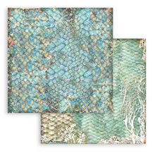 Load image into Gallery viewer, Stamperia - Backgrounds Double-Sided Paper Pad 8"X8" - 10/Pkg - Songs Of The Sea. The perfect start to your scrapbooks, cards and more! This package contains ten 8x8 inch double-sided sheets with a different design on each side. Available at Embellish Away located in Bowmanville Ontario Canada.
