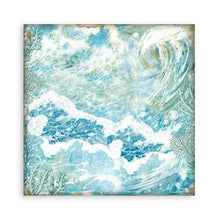 Load image into Gallery viewer, Stamperia - Backgrounds Double-Sided Paper Pad 8"X8" - 10/Pkg - Songs Of The Sea. The perfect start to your scrapbooks, cards and more! This package contains ten 8x8 inch double-sided sheets with a different design on each side. Available at Embellish Away located in Bowmanville Ontario Canada.
