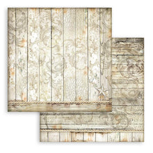 Load image into Gallery viewer, Stamperia - Backgrounds Double-Sided Paper Pad 8"X8" - 10/Pkg - Songs Of The Sea. The perfect start to your scrapbooks, cards and more! This package contains ten 8x8 inch double-sided sheets with a different design on each side. Available at Embellish Away located in Bowmanville Ontario Canada.
