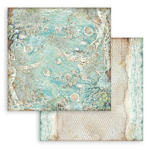 Load image into Gallery viewer, Stamperia - Backgrounds Double-Sided Paper Pad 8"X8" - 10/Pkg - Songs Of The Sea. The perfect start to your scrapbooks, cards and more! This package contains ten 8x8 inch double-sided sheets with a different design on each side. Available at Embellish Away located in Bowmanville Ontario Canada.
