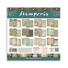 Load image into Gallery viewer, Stamperia - Backgrounds Double-Sided Paper Pad 12"X12" - 10/Pkg - Gardens of Time. Available at embellish Away located in Bowmanville Ontario Canada.
