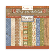 Load image into Gallery viewer, Stamperia - Backgrounds Double-Sided Paper Pad 12"X12" - 10/Pkg - Silent Night. Available at embellish Away located in Bowmanville Ontario Canada.

