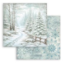將圖片載入圖庫檢視器 Stamperia - Backgrounds Double-Sided Paper Pad 12"X12" - 10/Pkg - White Christmas. Available at embellish Away located in Bowmanville Ontario Canada.
