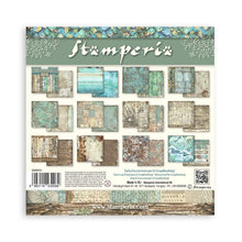 Load image into Gallery viewer, Stamperia - Backgrounds Double-Sided Paper Pad 8"X8" - 10/Pkg - Songs Of The Sea. The perfect start to your scrapbooks, cards and more! This package contains ten 8x8 inch double-sided sheets with a different design on each side. Available at Embellish Away located in Bowmanville Ontario Canada.
