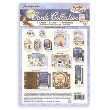 Load image into Gallery viewer, Stamperia - Cards Collection - Winter Valley. A beautiful card collection in a coordinating theme from Stamperia. This package contains Winter Valley, seven cards, five tags and one bookmark. Imported. Available at Embellish Away located in Bowmanville Ontario Canada.
