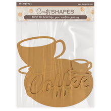 Charger l'image dans la galerie, Stamperia - Crafty Shapes - Coffee and Chocolate - Cup And Plate. Size: 16.9cm X 11.8cm and 12.1cm X 9cm. At Embellish Away in Bowmanville Ontario Canada.
