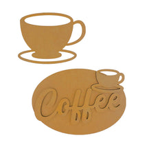 Charger l'image dans la galerie, Stamperia - Crafty Shapes - Coffee and Chocolate - Cup And Plate. Size: 16.9cm X 11.8cm and 12.1cm X 9cm. At Embellish Away in Bowmanville Ontario Canada.

