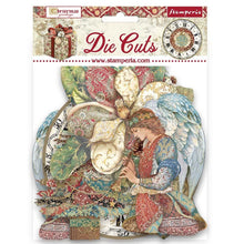 Load image into Gallery viewer, Stamperia - Die-Cuts - Christmas Greetings. Add dimension and color to your projects. Great for scrapbooks, cards, journals, planners, and so much more. Available at Embellish Away located in Bowmanville Ontario Canada.
