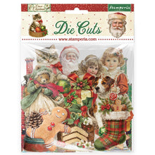 將圖片載入圖庫檢視器 Stamperia Die cuts Classic Christmas. FEATURE: Santa, Gingerbread Man, Holly, Christmas Tree. Available at Embellish Away located in Bowmanville Ontario Canada.
