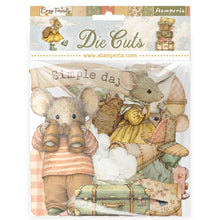 Cargar imagen en el visor de la galería, Stamperia Die cuts Cozy Family. FEATURE: Airplane, Vehicle, Kite, Suitcases,Clouds, Flowers. Available at Embellish Away located in Bowmanville Ontario Canada.
