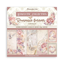 Load image into Gallery viewer, Stamperia - Double-Sided Paper Pad 8"X8" - 10/Pkg - Romance Forever. All you need for scrapbooking! This package contains 10 sheets of 8x8 double-sided cardstock. Available in a variety of designs, each sold separately. Acid Free. Available at Embellish Away located in Bowmanville Ontario Canada.
