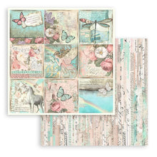 Charger l'image dans la galerie, Stamperia - Double-Sided Paper Pad 8"X8" - 10/Pkg - Wonderland, 10 Designs/1 Each.  Available in a variety of designs, each sold separately. Contains ten 8x8 inch sheets of double-sided paper, each with a different design. Acid free. Available at Embellish Away located in Bowmanville Ontario Canada.
