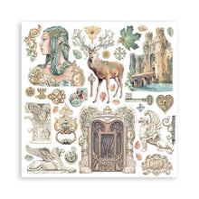Load image into Gallery viewer, Stamperia - Double-Sided Paper Pad 12"X12" - 10/Pkg - Magic Forest, 10 Designs/1 Each. Start your project off right with the perfect paper for scrapbook pages, greeting cards, bookmarks, gift cards, mixed media and much more! Available at Embellish Away located in Bowmanville Ontario Canada.
