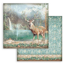 Load image into Gallery viewer, Stamperia - Double-Sided Paper Pad 12"X12" - 10/Pkg - Magic Forest, 10 Designs/1 Each. Start your project off right with the perfect paper for scrapbook pages, greeting cards, bookmarks, gift cards, mixed media and much more! Available at Embellish Away located in Bowmanville Ontario Canada.
