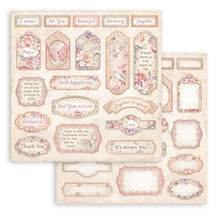 Load image into Gallery viewer, Stamperia - Double-Sided Paper Pad 8"X8" - 10/Pkg - Romance Forever. All you need for scrapbooking! This package contains 10 sheets of 8x8 double-sided cardstock. Available in a variety of designs, each sold separately. Acid Free. Available at Embellish Away located in Bowmanville Ontario Canada.
