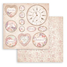 Load image into Gallery viewer, Stamperia - Double-Sided Paper Pad 8"X8" - 10/Pkg - Romance Forever. All you need for scrapbooking! This package contains 10 sheets of 8x8 double-sided cardstock. Available in a variety of designs, each sold separately. Acid Free. Available at Embellish Away located in Bowmanville Ontario Canada.
