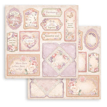 Load image into Gallery viewer, Stamperia - Double-Sided Paper Pad 8"X8" - 10/Pkg - Romance Forever. All you need for scrapbooking! This package contains 10 sheets of 8x8 double-sided cardstock. Available in a variety of designs, each sold separately. Acid Free. Available at Embellish Away located in Bowmanville Ontario Canada.
