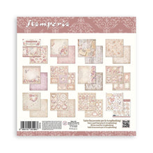 Load image into Gallery viewer, Stamperia - Double-Sided Paper Pad 8"X8" - 10/Pkg - Romance Forever. All you need for scrapbooking! This package contains 10 sheets of 8x8 double-sided cardstock. Available in a variety of designs, each sold separately. Acid Free. Available at Embellish Away located in Bowmanville Ontario Canada.
