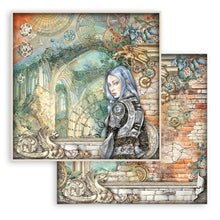 Charger l'image dans la galerie, Stamperia - Double-Sided Paper Pad 8"X8" - 10/Pkg - Sir Vagabond In Fantasy World. The perfect start to your scrapbooks, cards and more! This package contains ten 8x8 inch double-sided sheets with a different design on each side. Available at Embellish Away located in Bowmanville Ontario Canada.
