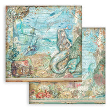 Load image into Gallery viewer, Stamperia - Double-Sided Paper Pad 8"X8" - 10/Pkg - Songs Of The Sea. The perfect start to your scrapbooks, cards and more! This package contains ten 8x8 inch double-sided sheets with a different design on each side. Available at Embellish Away located in Bowmanville Ontario Canada.
