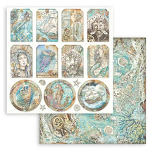 Load image into Gallery viewer, Stamperia - Double-Sided Paper Pad 8"X8" - 10/Pkg - Songs Of The Sea. The perfect start to your scrapbooks, cards and more! This package contains ten 8x8 inch double-sided sheets with a different design on each side. Available at Embellish Away located in Bowmanville Ontario Canada.
