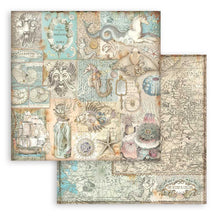 Load image into Gallery viewer, Stamperia - Double-Sided Paper Pad 8"X8" - 10/Pkg - Songs Of The Sea. The perfect start to your scrapbooks, cards and more! This package contains ten 8x8 inch double-sided sheets with a different design on each side. Available at Embellish Away located in Bowmanville Ontario Canada.
