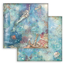 Load image into Gallery viewer, Stamperia - Double-Sided Paper Pad 8"X8" - 10/Pkg - Songs Of The Sea. The perfect start to your scrapbooks, cards and more! This package contains ten 8x8 inch double-sided sheets with a different design on each side. Available at Embellish Away located in Bowmanville Ontario Canada.
