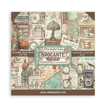 Load image into Gallery viewer, Stamperia - Double-Sided Paper Pad 12"X12" - 10/Pkg - Brocante Antiques. Start your project off right with the perfect paper for scrapbook pages, greeting cards, bookmarks, gift cards, mixed media and much more! Available at Embellish Away located in Bowmanville Ontario Canada.
