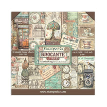 Load image into Gallery viewer, Stamperia - Double-Sided Paper Pad 8"X8" - 10/Pkg - Brocante Antiques. The perfect start to your scrapbooks, cards and more! Available at Embellish Away located in Bowmanville Ontario Canada.
