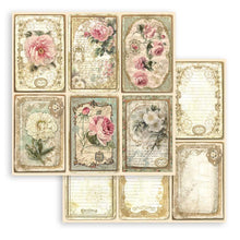 Load image into Gallery viewer, Stamperia - Double-Sided Paper Pad 8"X8" - 10/Pkg - Precious, 10 Designs/1 Each. All you need for scrapbooking! This package contains ten 8x8 inch sheets of double-sided paper, each in different designs. Acid free. Available at Embellish Away located in Bowmanville Ontario Canada.
